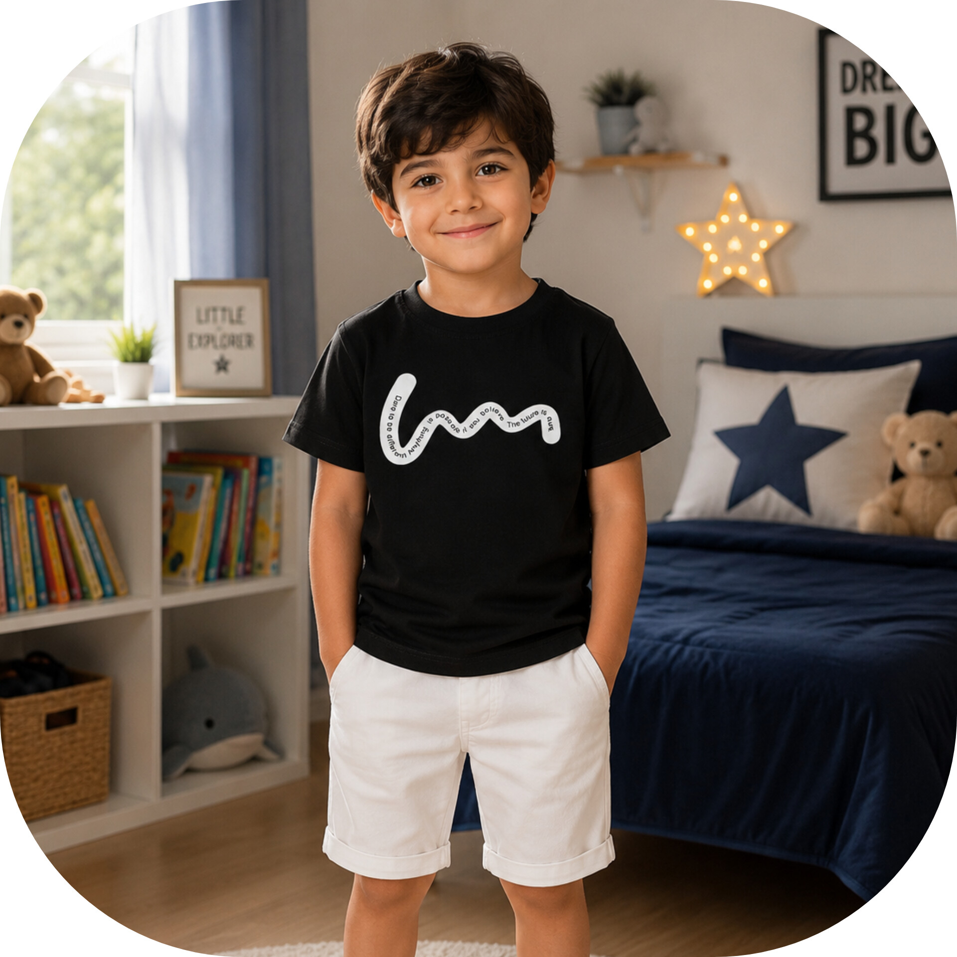 تیشرت تک پسرانه pinopino طرح مارپیچ