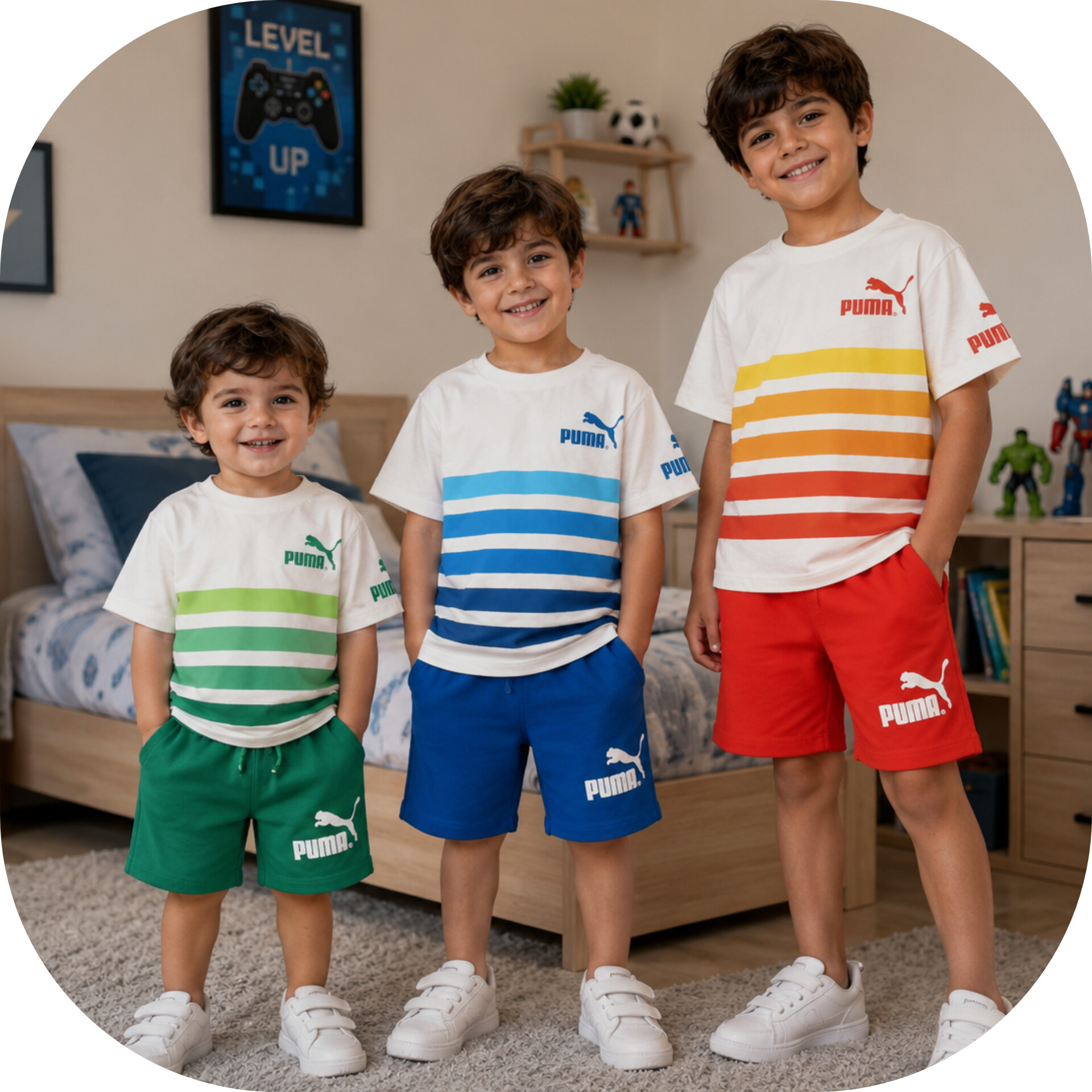 ست بلوز و شلوارک پوما loovin kids اسپرت