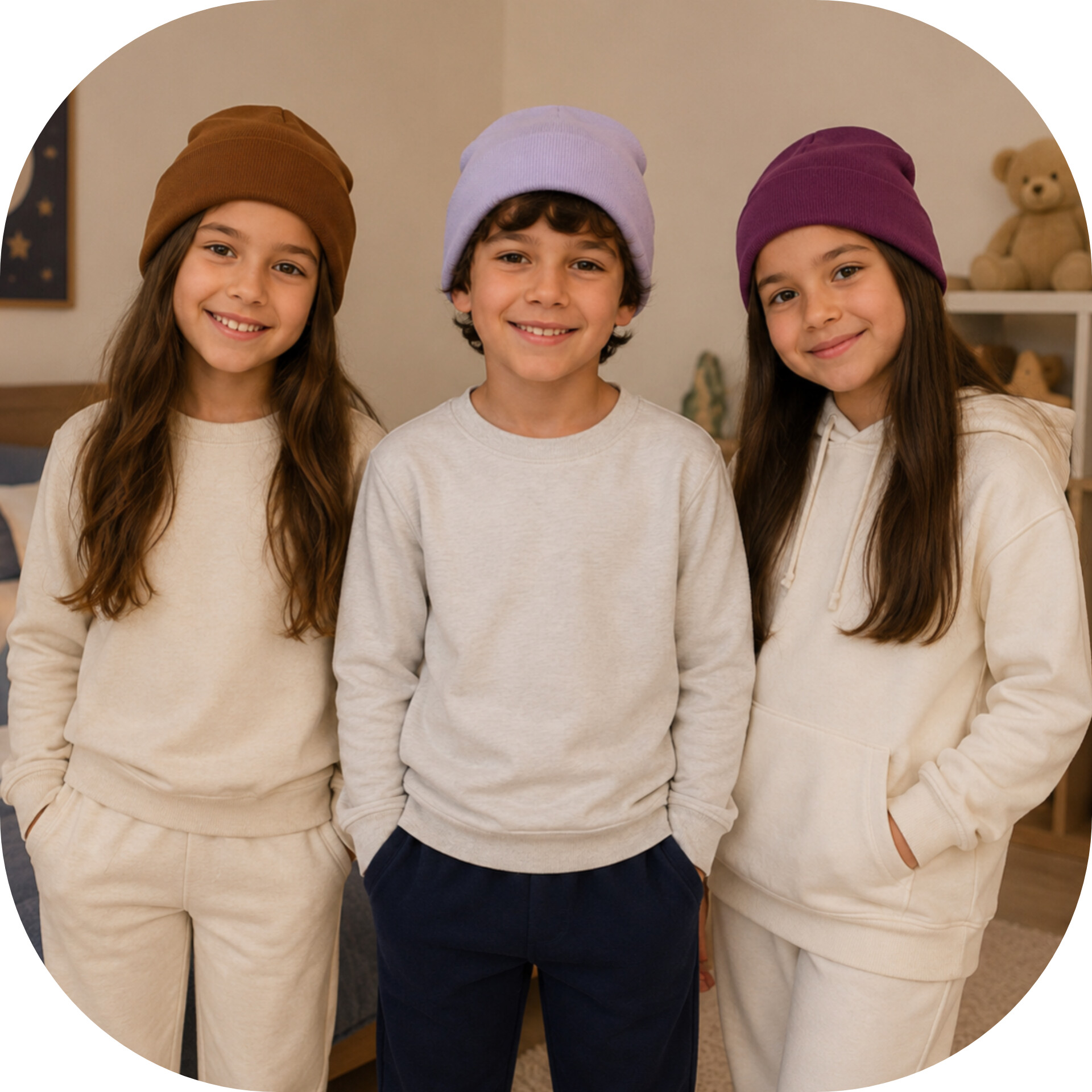 کلاه کودک ساده اسپرت کبریتی