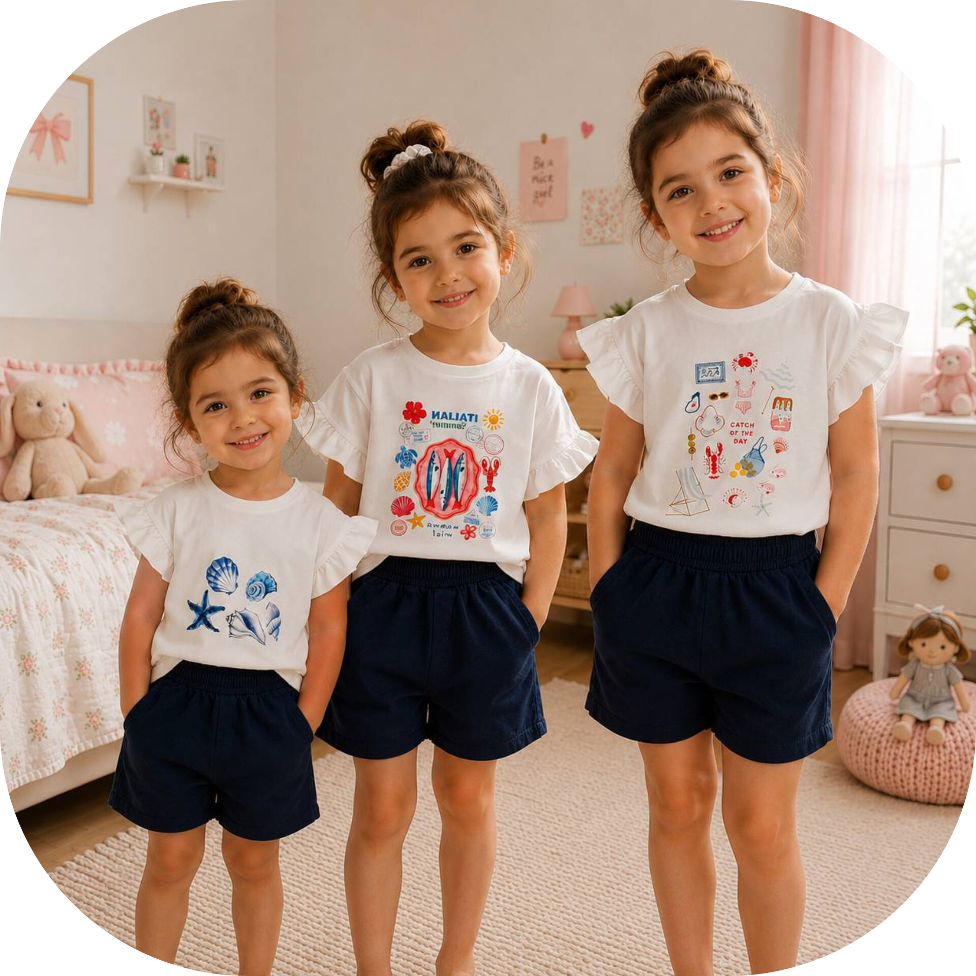 تیشرت برند joodikids دخترانه مدل summer